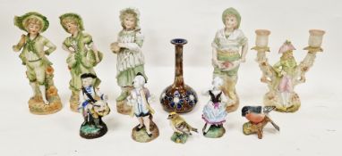 Royal Doulton stoneware bottle vase in the Art Nouveau-style, circa 1890, impressed marks, shape