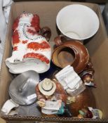 Collection of English pottery and stoneware, late 19th to early 20th century, including a set of