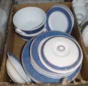 Royal Worcester Henley part dinner service including dinner plates, lidded tureen, etc, a Royal