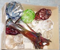 Two green Wedgwood Jasperware ring dishes, a similar ring dish, a blue Wedgwood Jasperware box, a