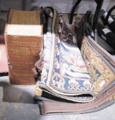 Webster's New International Dictionary, 2nd Ed., Bell & Sons, 1939, a tapestry wall hanging by