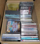One box of CDs including Frank Sinatra, the Hollies, Carol music, Glen Campbell, Carpenters and