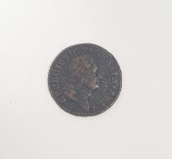 Copper farthing George I 1723 William Wood type
