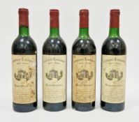 Four bottles of Chateau Lanessan Haut-Medoc 1982 (4)