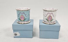 Two ' The Royal Collection ' fine bone china mugs commemorating the wedding of Prince Charles to