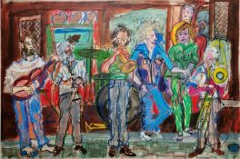 20th century school Watercolour & pastel 