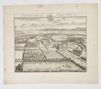 Johannes Kip (1653-1722) four engravings of country houses including Coberly the seat of Jonathan