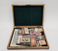 Collection of vintage pens including a celluloid fountain pen with 14K Parker marked nib, an early