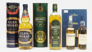 Bushmills malt 10yo single malt Irish whiskey matured in two woods, 700ml, 40% vol, in original box,