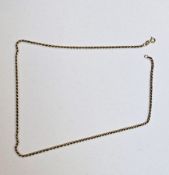Mappin & Webb 18ct yellow gold rope twist necklace, stamped 750, 42cm long, approximate weight 9.4