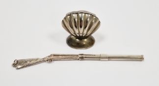 Silver novelty propelling toothpick in the form of a shotgun, Birmingham 2011, L J Millington, 10.