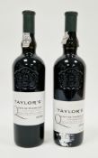 Two bottles of Taylors Quinta de Vargellas vintage port 1996 (bottled 1998) and 1998 (bottled 2000)