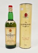 The Glenlivet 12yo pure single malt scotch whisky, distilled in Scotland by George & J G Smith, duty