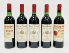 Three bottles Chateau Fonroque St Emilion Grand Cru Classe, Jean Moueix 1983 and two bottles