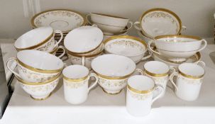 Royal Doulton Belmont bone china part tea and dinner service, printed brown marks, some cancelled,