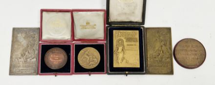 Collection of six early 20th century bronze and white metal photography medals including ' The