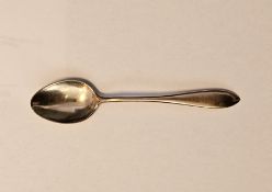 American 14k yellow gold teaspoon, 10.5cm long, approximate weight 11.2 grams