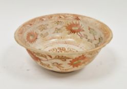 Vietnamese (Anna Mese) bowl, probably 16th century, decorated in iron-red with flower sprays and