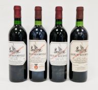 Four bottles of Chateau Beychevelle Grand Vin Saint Julien, two 1983 and two 1986 (4)