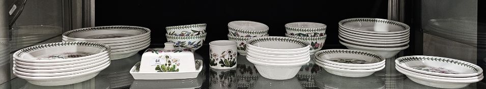 Portmeirion The Botanic Garden pattern part dinner service for six, including dinner plates,