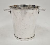 Early 20th century silver plated ice bucket with strainer, by Gaskell & Chambers of Birmingham, with