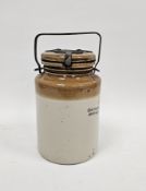 Doulton Lambeth stoneware WWII period anti-gas ointment jar and cover, impressed date code for