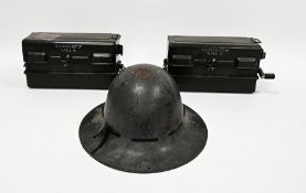Two military field telephone sets 'J' YA 7815, each in original cases marked with model numbers,
