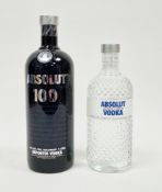 Absolut 100 imported vodka, 50% vol, 1l and Absolut vodka limited edition, 40% vol, 700ml (2)