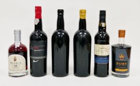 Six bottles of various port including Pacheca 30 years tawny, Dows 2004 Master Blend (50cl), two