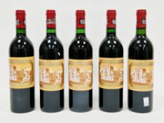 Five bottles of Chateau Ducru-Beaucaillou St Julien (1982-1986 inc) (5)