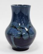 Moorcroft Moonlight blue baluster vase, impressed Moorcroft/Made in England My4 marks, signed in