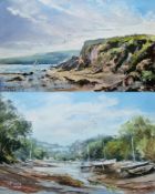 Peter Lord (20th century) Two pastels 