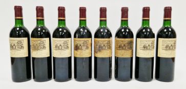 Eight bottles of Chateau Cantemerle Haut-Medoc Grand Cru Classe 1987 (8)