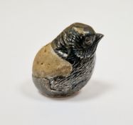 Sampson Mordan & Co Ltd silver novelty pin cushion in the form of a chick or bird, Chester 1910, 3.