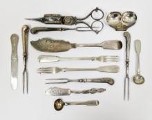 Victorian silver souvenir ' The handy man, South Africa 1900 ' butterknife, Birmingham 1899, Charles