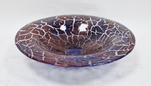 Dartington 'Studio' contemporary glass bowl, flared open form, etched mark and stamped pontil