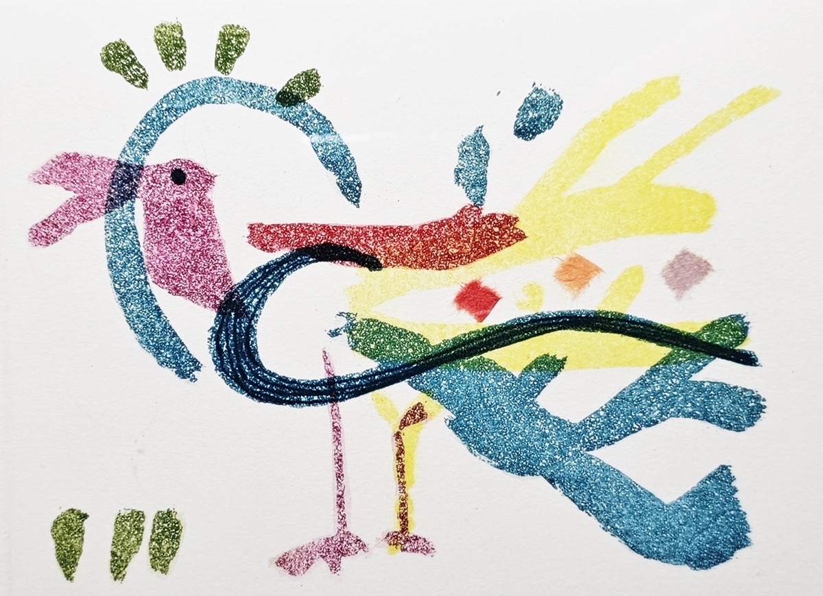 R A ???gor (20th century) Aquatint "Exotic Bird 1", limited edition, signed, titled and numbered 9/