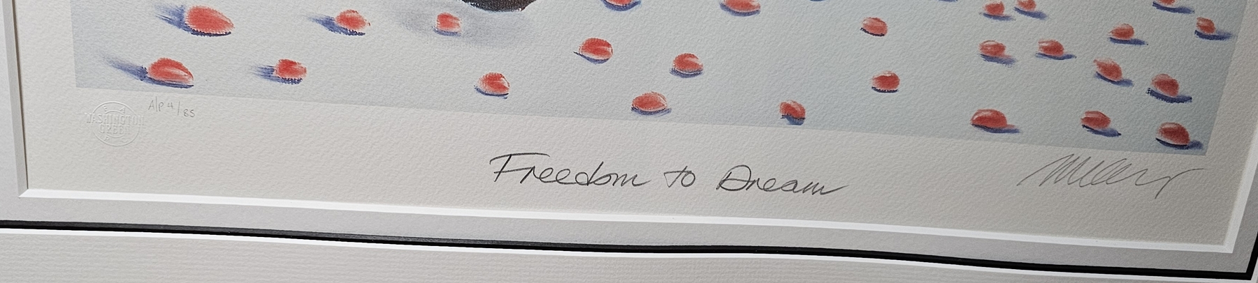 After Mackenzie Thorpe (b.1956) Colour print "Freedom to Dream", artist's proof, signed, titled - Image 3 of 4