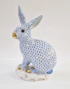 A Herend porcelain hand-painted rabbit, pattern number 5334, stamped to base, 30cm high Condition