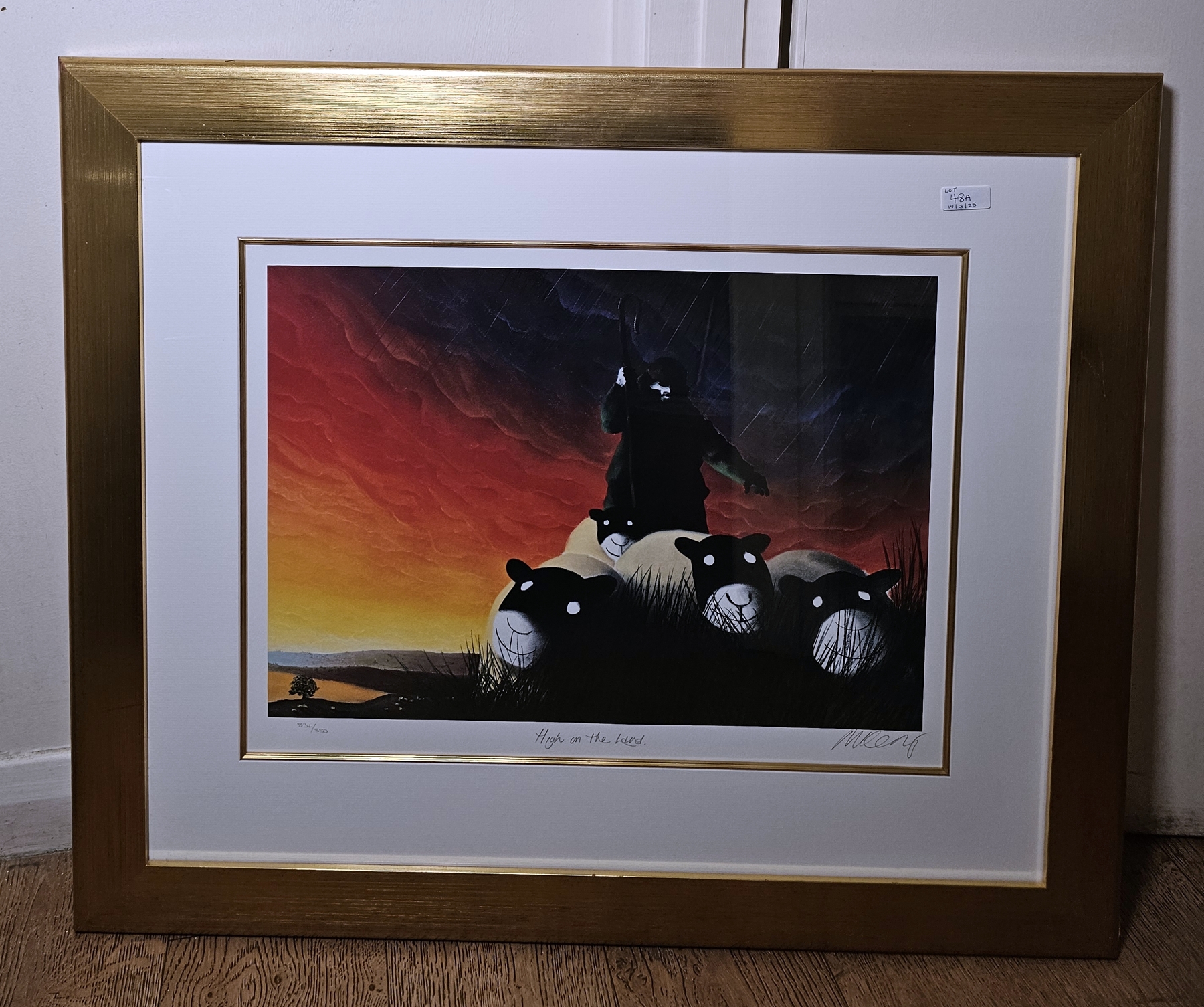 Mackenzie Thorpe (b. 1956) Signed limited edition print  'High on the Land' no. 834/850, titled - Image 2 of 3