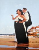 After Jack Vettriano (b. 1953) Hand embellished giclee print on paper 
