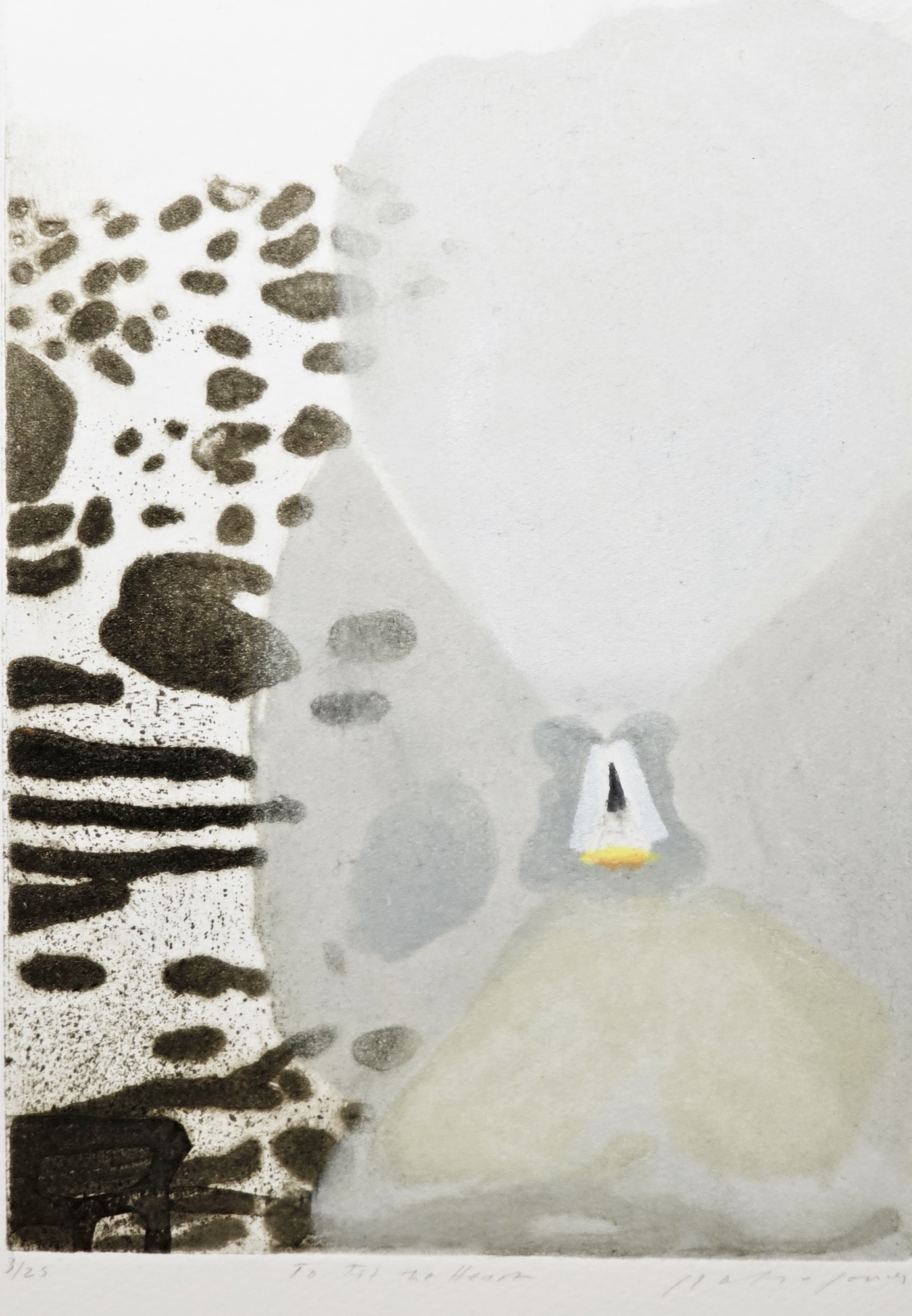 Katherine Jones Collograph and blockprint on paper “A Piping Voice”, from the Rabley Gallery, - Image 4 of 6