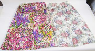 A quantity of vintage skirts and trousers to include a pair of lady's Benetton cotton trousers