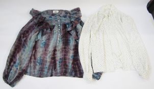 A quantity of vintage shirts and blouses circa 1980's and 90's to include Frank Usher, Cofur