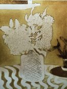 John Brunsdon ARCA (1933-2014) Etching and aquatint 'Hydrangea' artist's proof no. 5/8, titled and