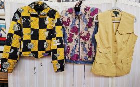 Holland & Holland linen waistcoat possibly a shooting waistcoat as has a panel on the left shoulder,