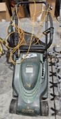 Hayter Envoy electric rotary lawnmower with grass box