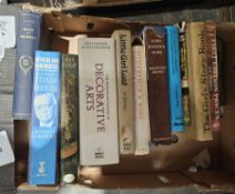 Various volumes on various subjects to include the Penguin Dictionary of Decorative Arts, 