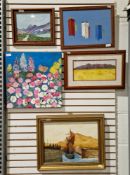 Five assorted paintings (5)