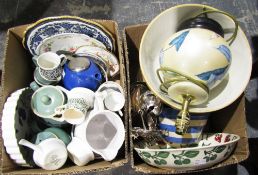 Bridgewater fruit decorated serving bowl, Royal Worcester Evesham quiche dish, Emma Bridgewater